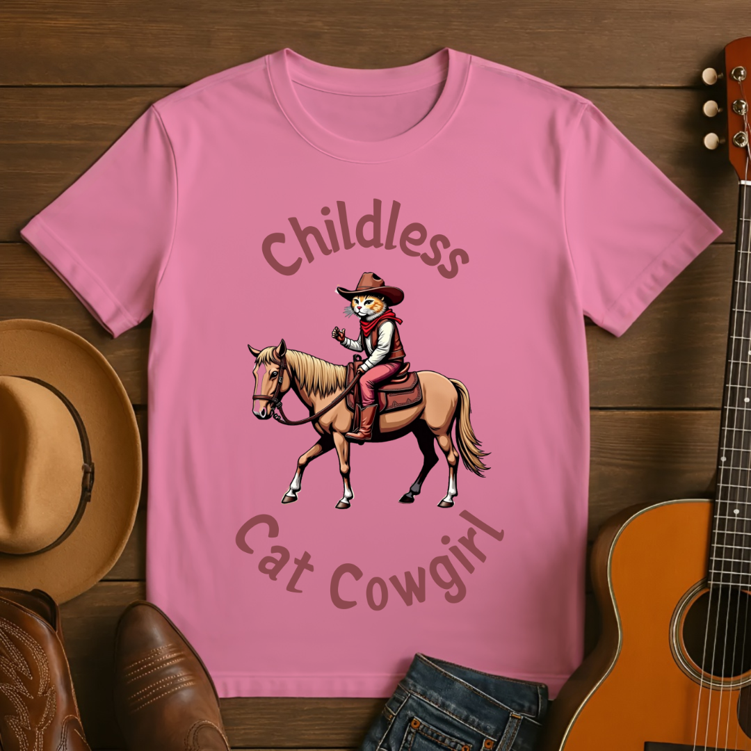 Childless Cat Cowgirl T-Shirt