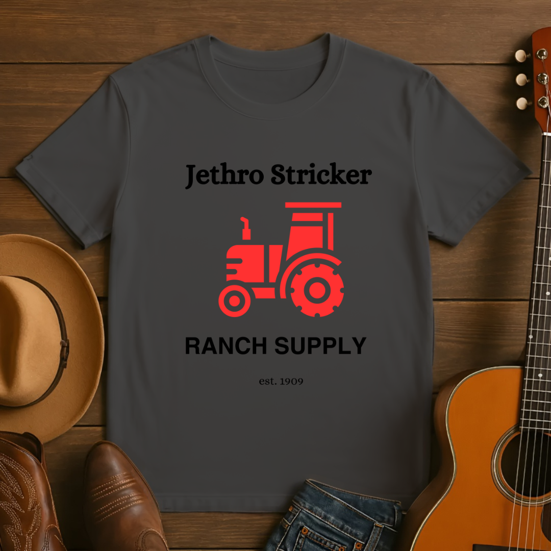 Jethro Sticker Ranch Supply t-shirt