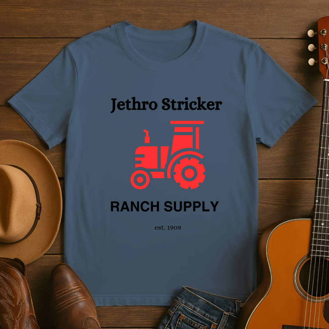 Jethro Sticker Ranch Supply t-shirt