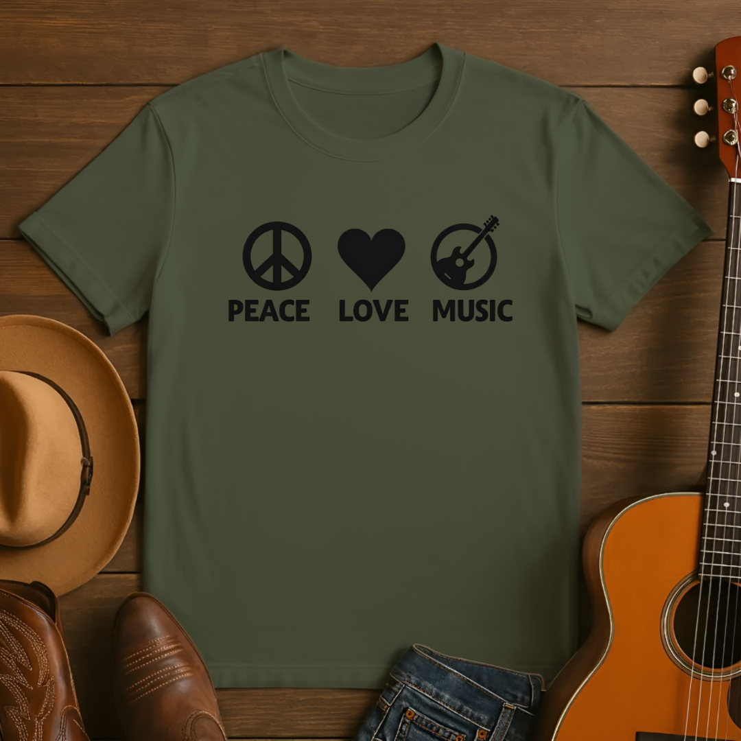 Peace Love Music T-Shirt