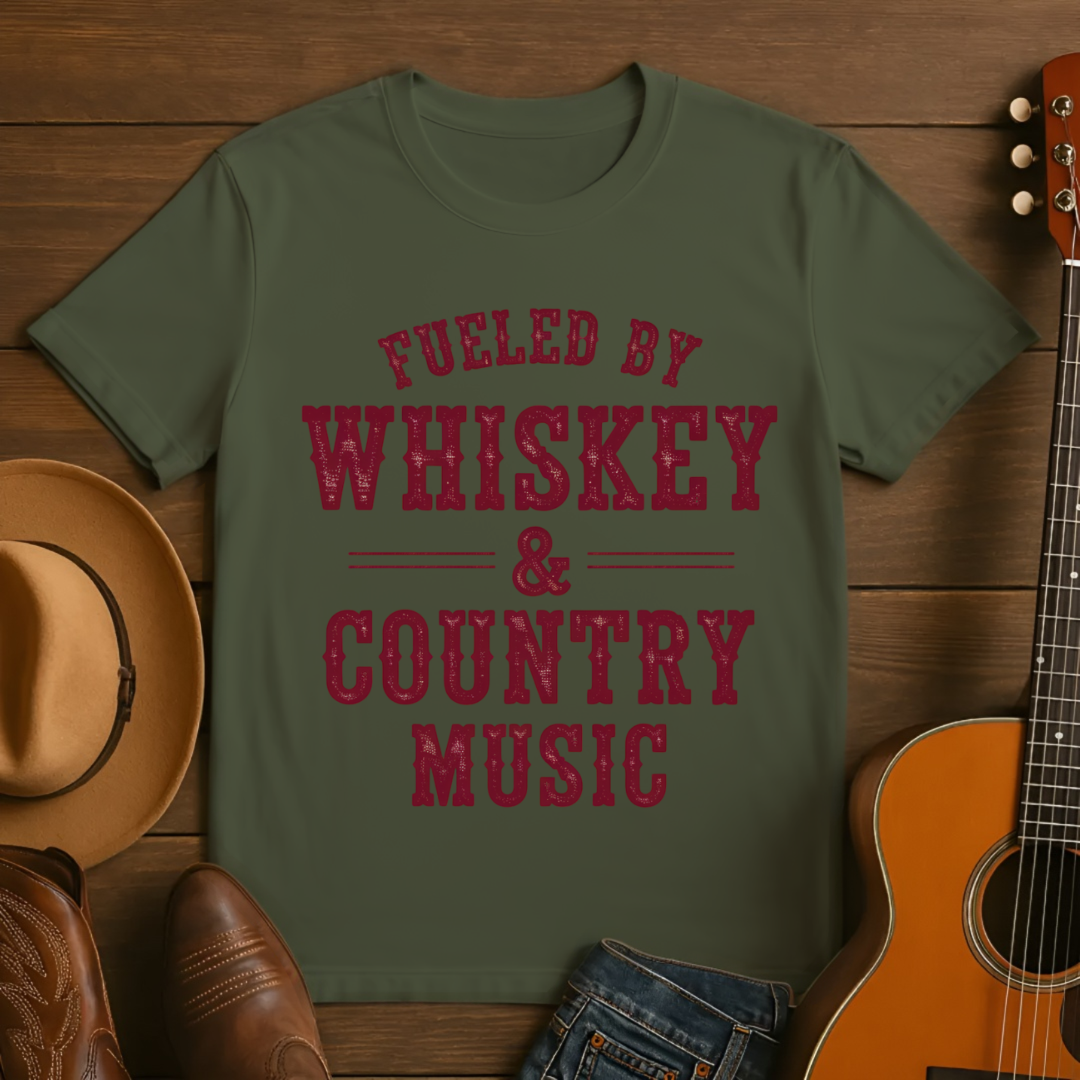 Fueled by Whiskey & Country Music T-Shirt