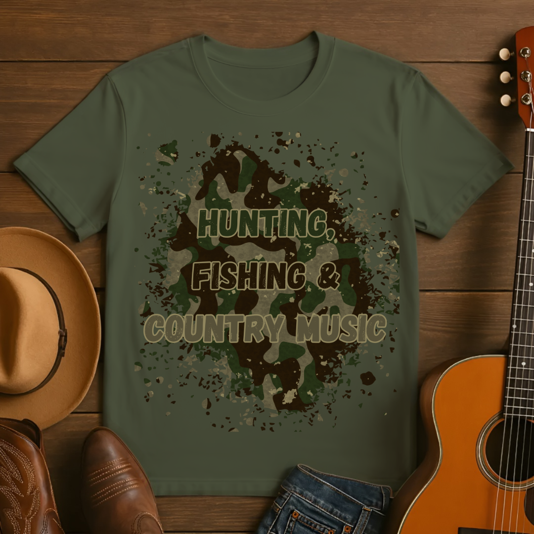 Hunting, Fishing & Country Music T-Shirt