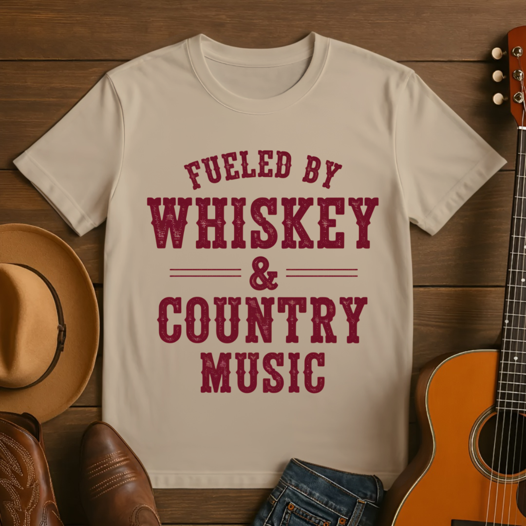 Fueled by Whiskey & Country Music T-Shirt