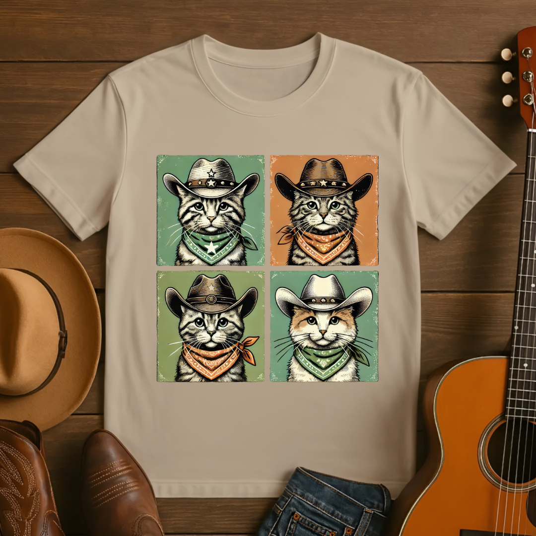 Cowboy Cats T-Shirt