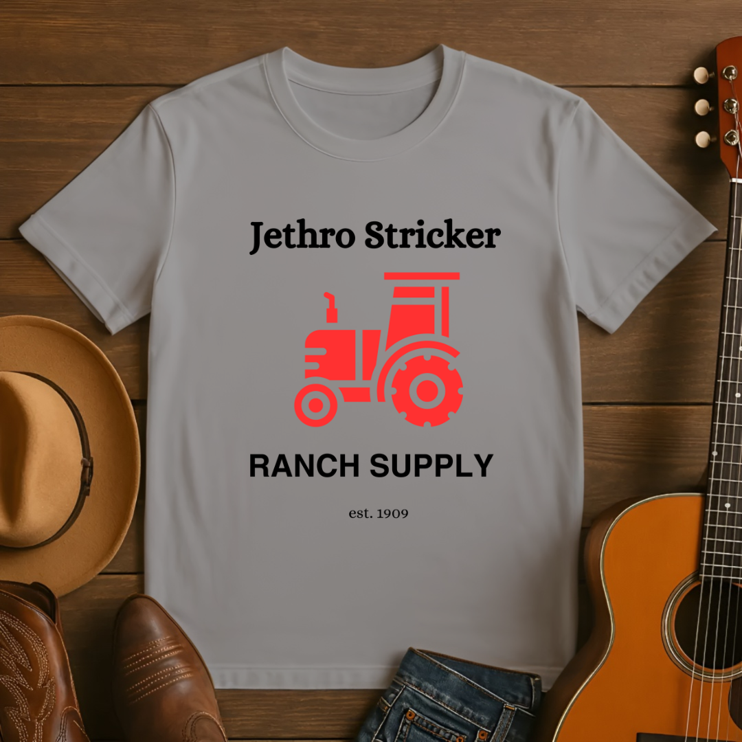 Jethro Sticker Ranch Supply t-shirt