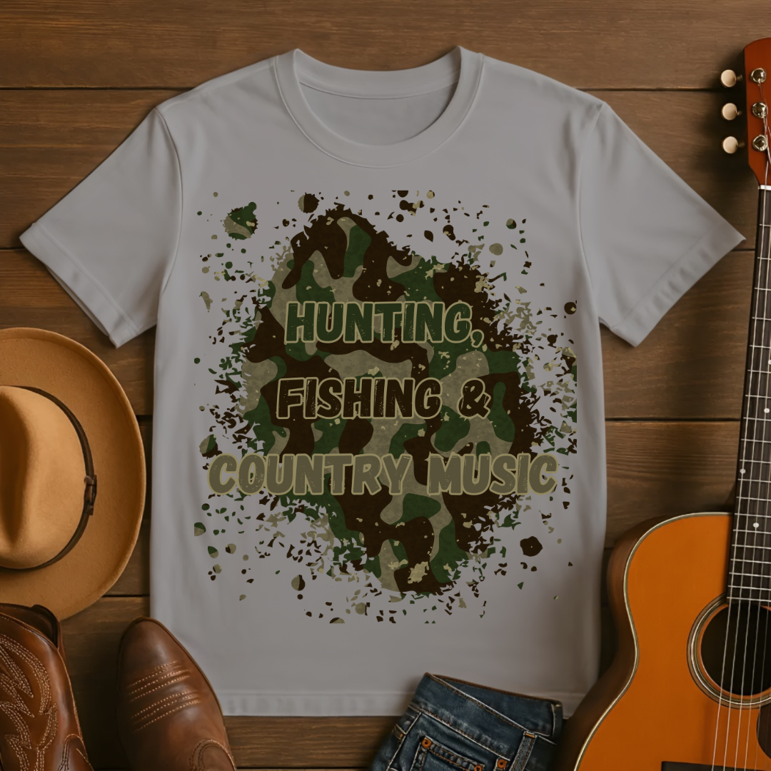 Hunting, Fishing & Country Music T-Shirt