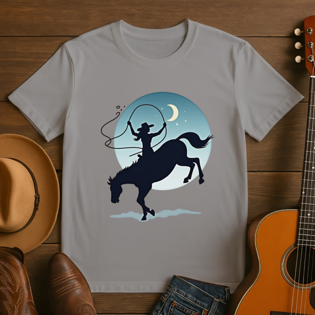 Cowgirl Lasso's the Moon T-Shirt