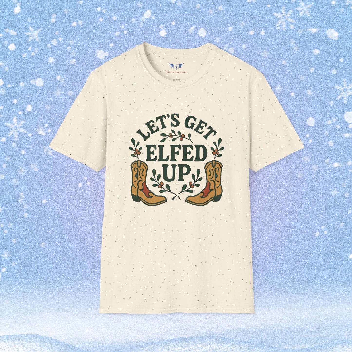 Let's Get Elfed Up Chirstmas Tshirt