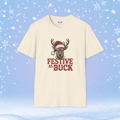 Festive as Buck Christmas Tshirt