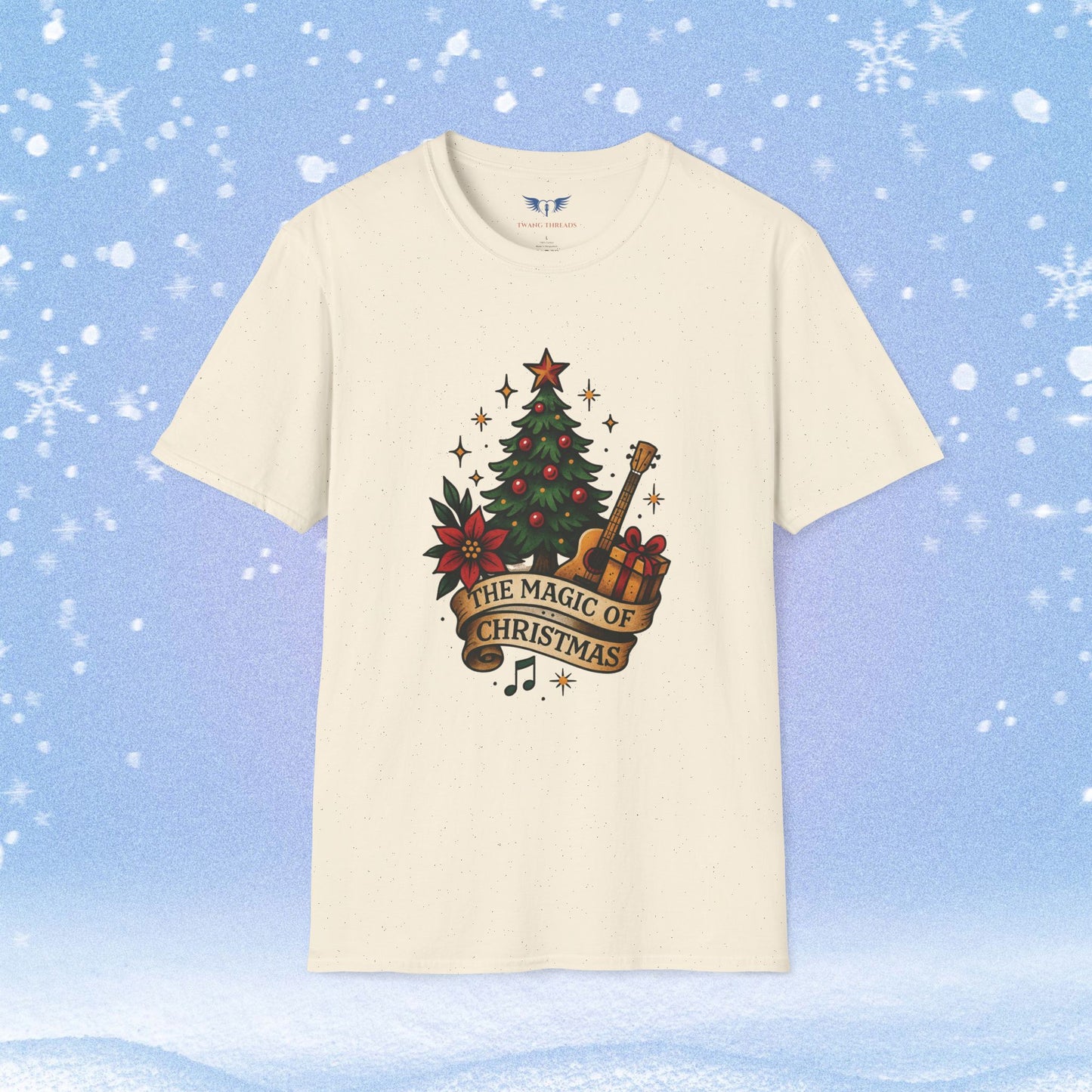 Magic of Christmas Tattoo Style Tshirt