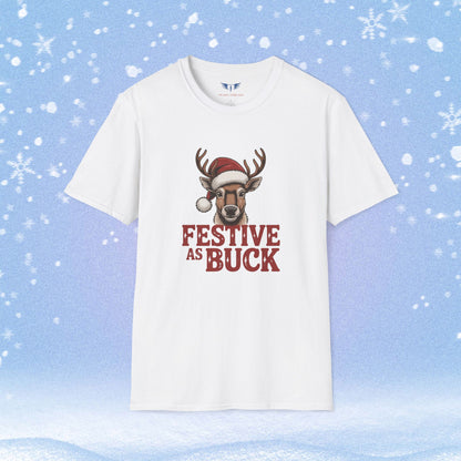 Festive as Buck Christmas Tshirt