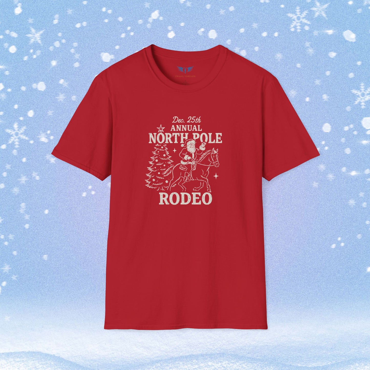 Annual North Pole Rodeo Holiday Tshirt