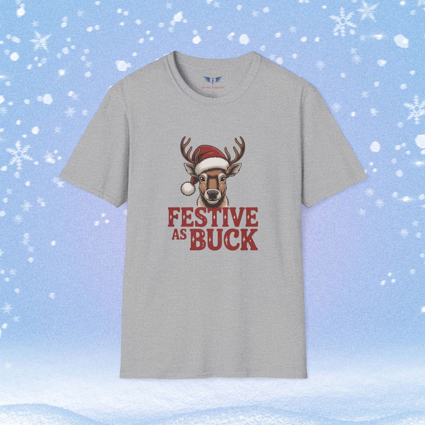 Festive as Buck Christmas Tshirt
