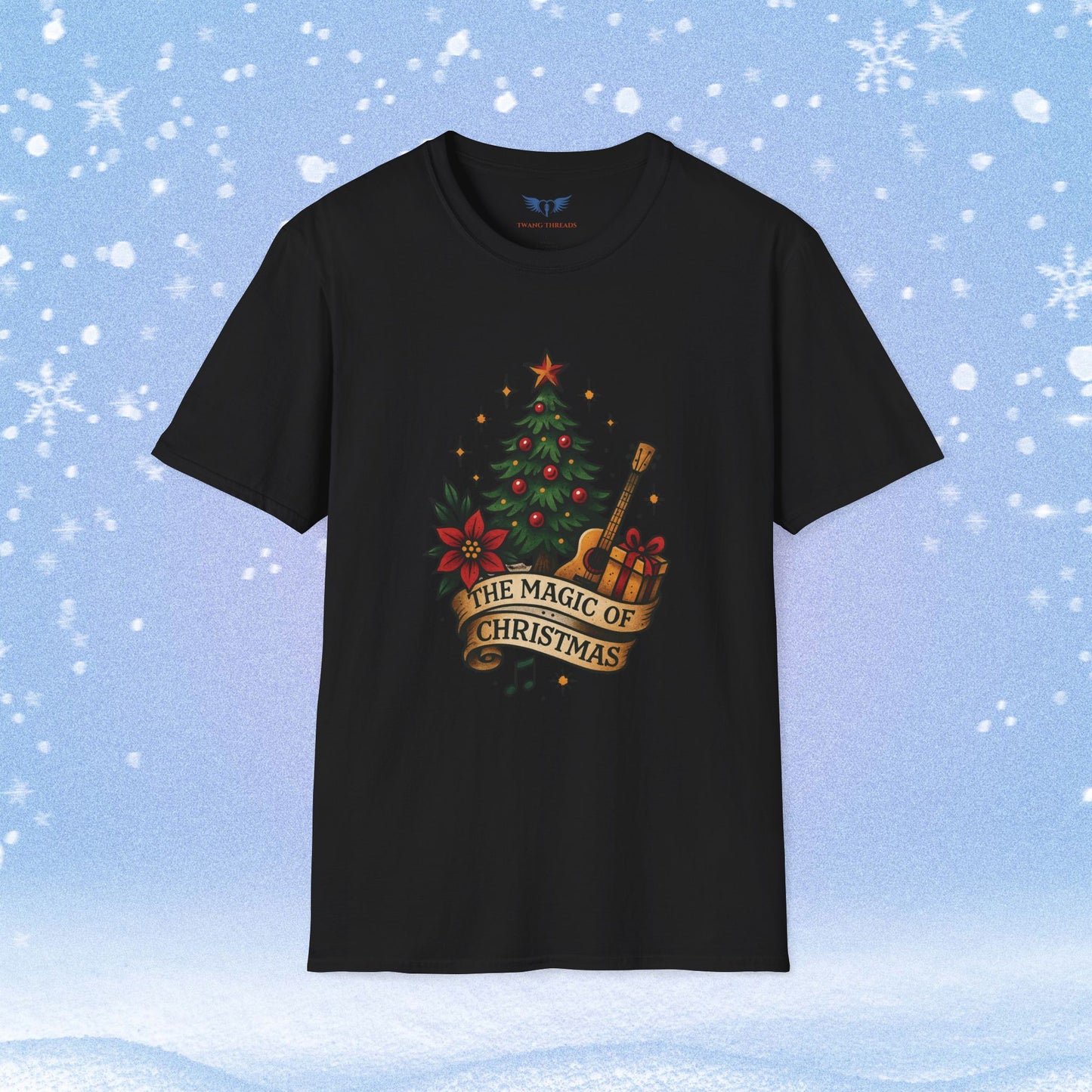 Magic of Christmas Tattoo Style Tshirt