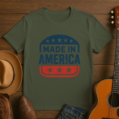 Made in America Patriotic Tshirt