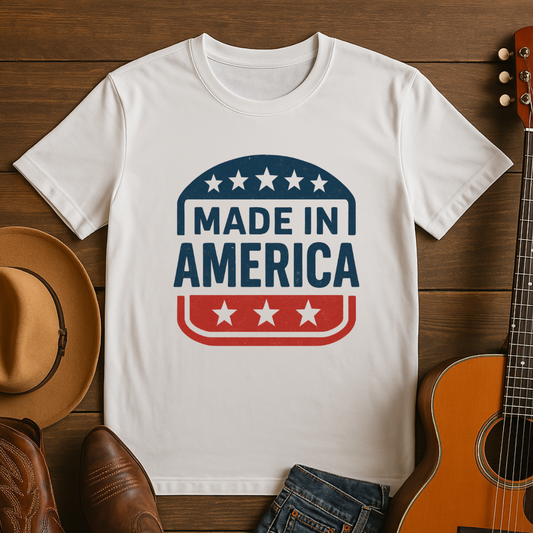 Made in America Patriotic Tshirt