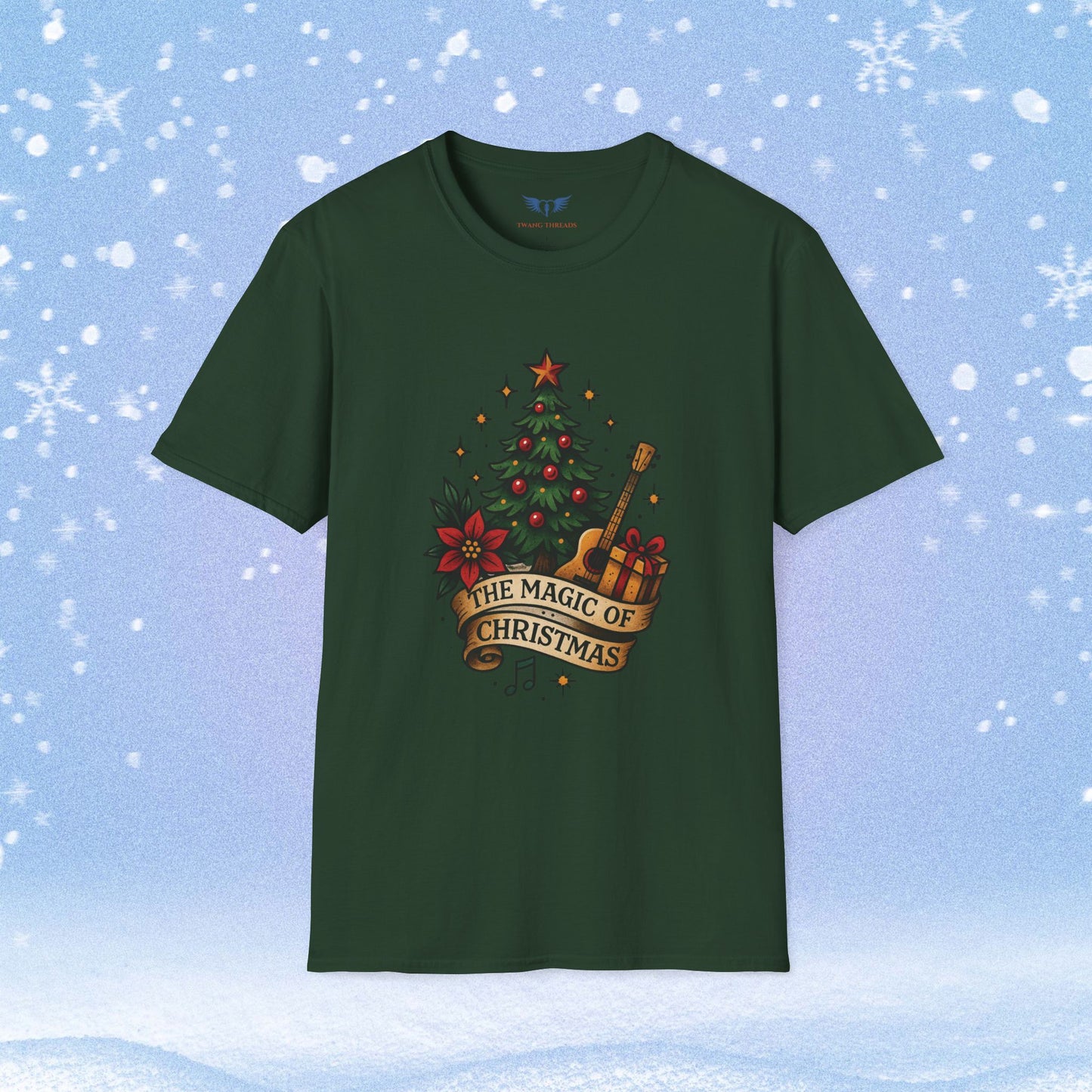 Magic of Christmas Tattoo Style Tshirt