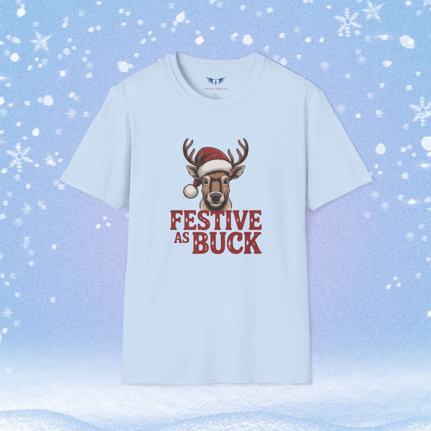 Festive as Buck Christmas Tshirt