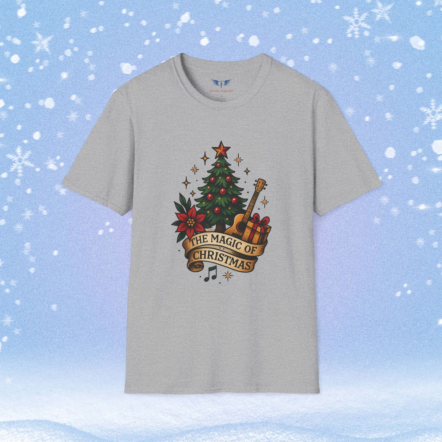 Magic of Christmas Tattoo Style Tshirt