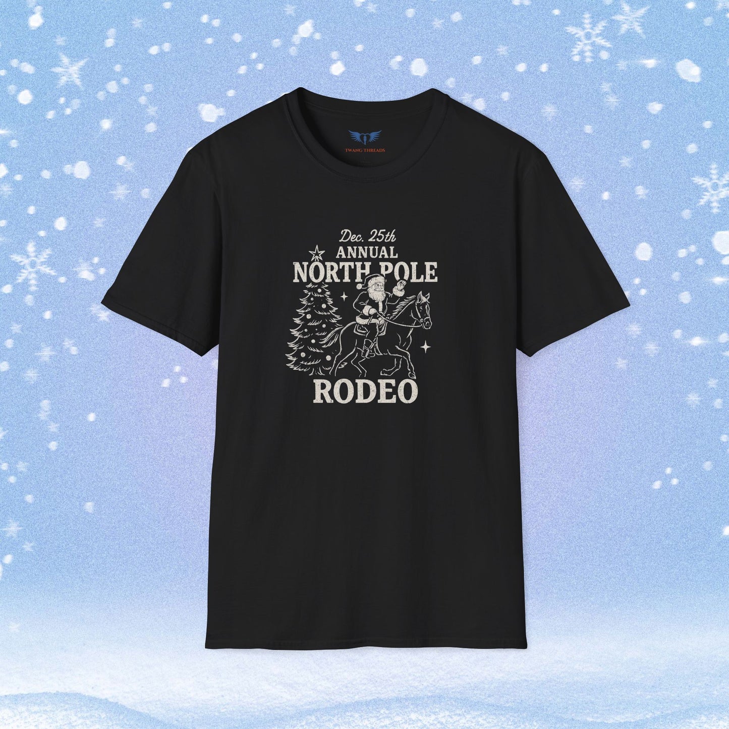 Annual North Pole Rodeo Holiday Tshirt