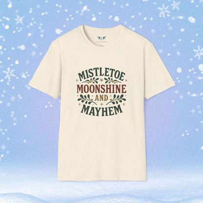 Mistletoe Moonshine and Mayhem Tshirt