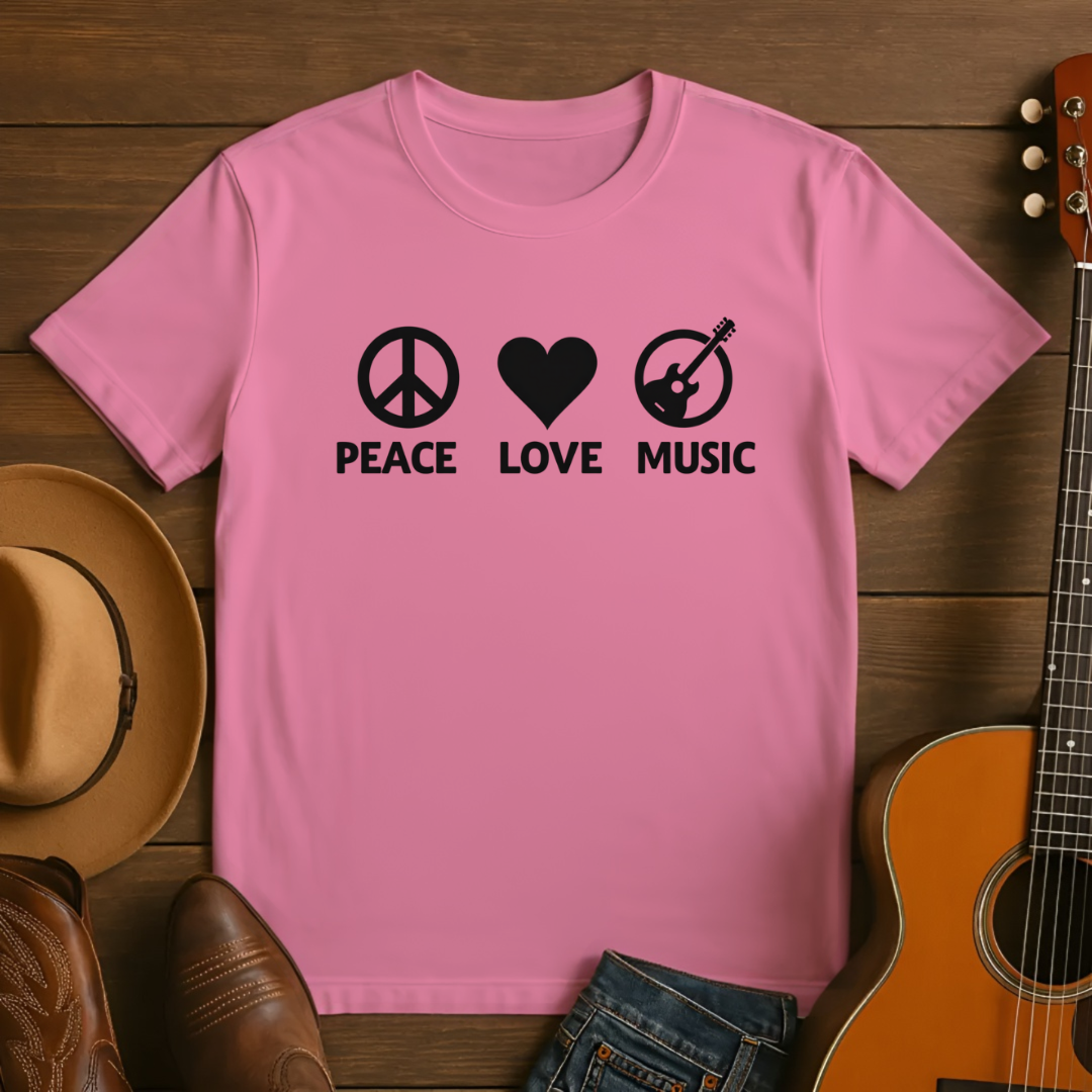 Peace Love Music T-Shirt