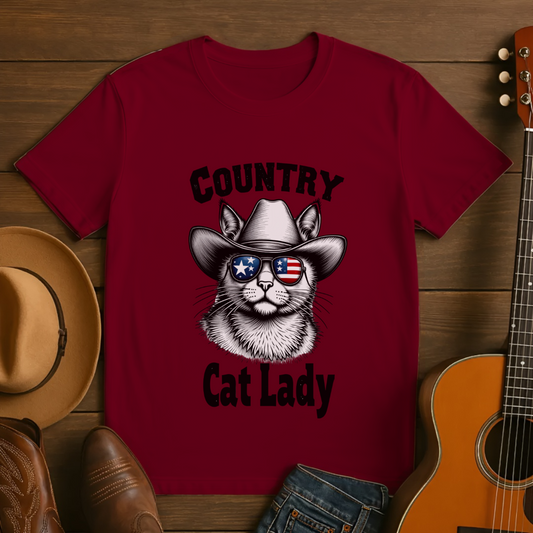 Country Cat Lady T-Shirt