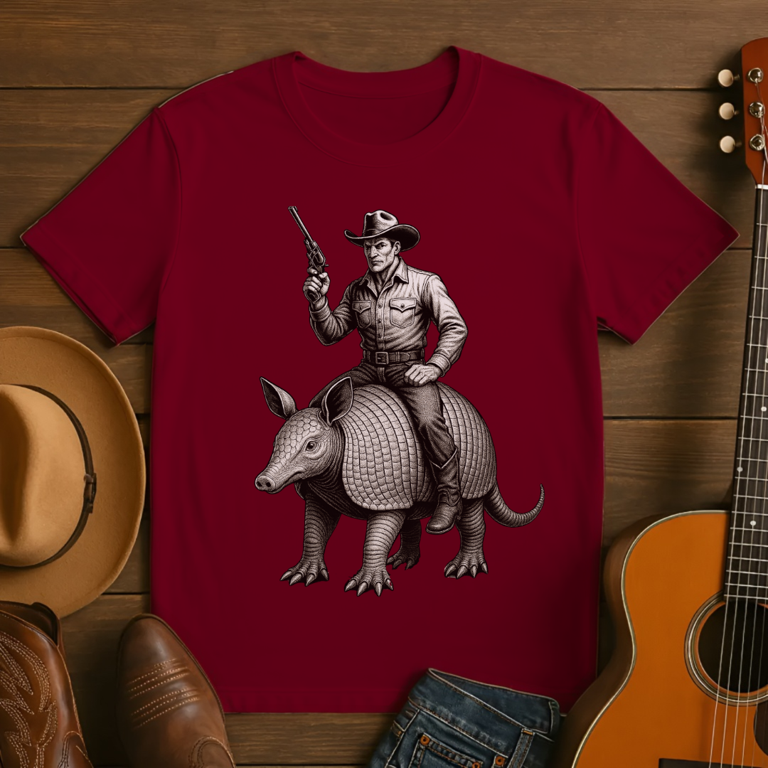 Cowboy Riding an Armadillo T-Shirt
