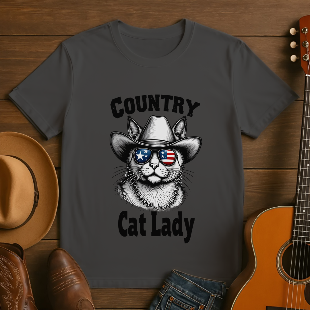 Country Cat Lady T-Shirt