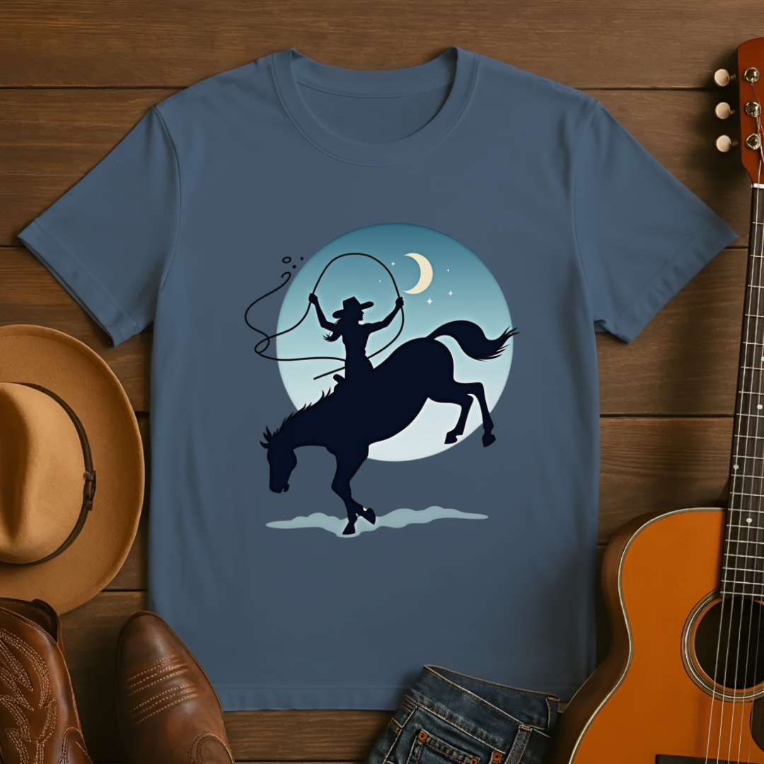 Cowgirl Lasso's the Moon T-Shirt