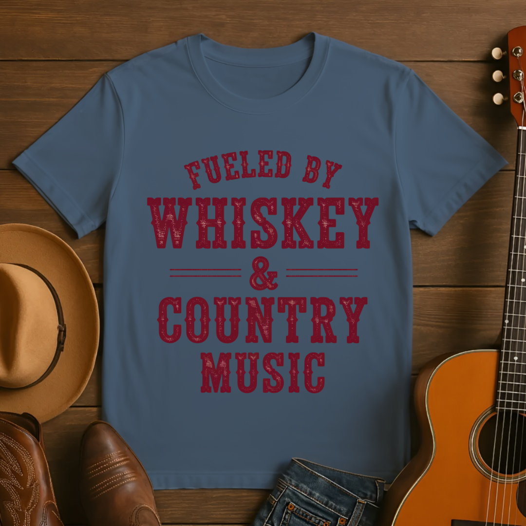 Fueled by Whiskey & Country Music T-Shirt