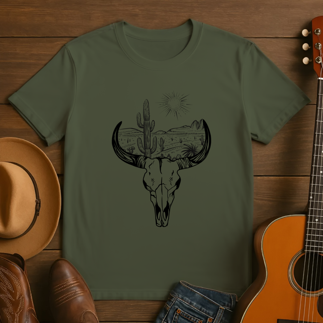 Desert Cactus Skull T-Shirt