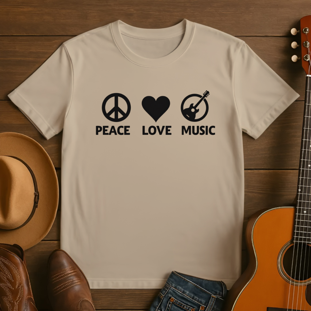 Peace Love Music T-Shirt