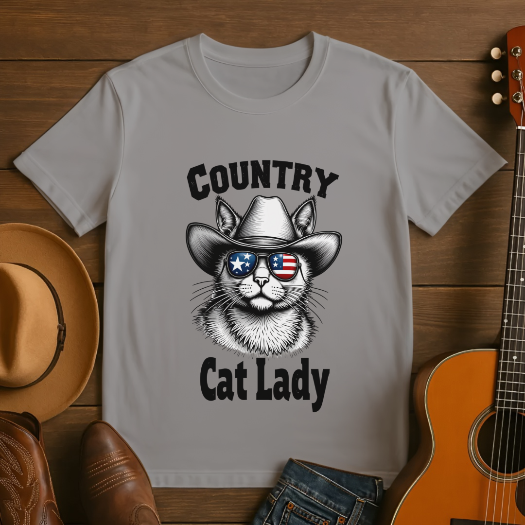 Country Cat Lady T-Shirt