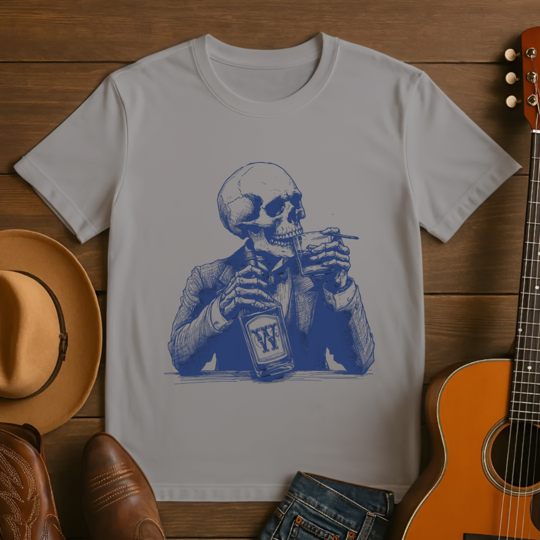 Skelton Drinking a Whiskey