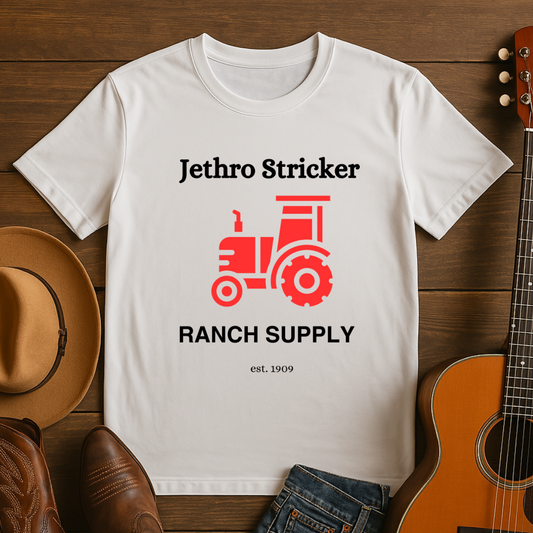 Jethro Sticker Ranch Supply t-shirt
