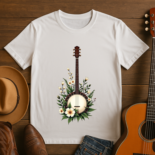 Banjo with Flowers T-Shirt