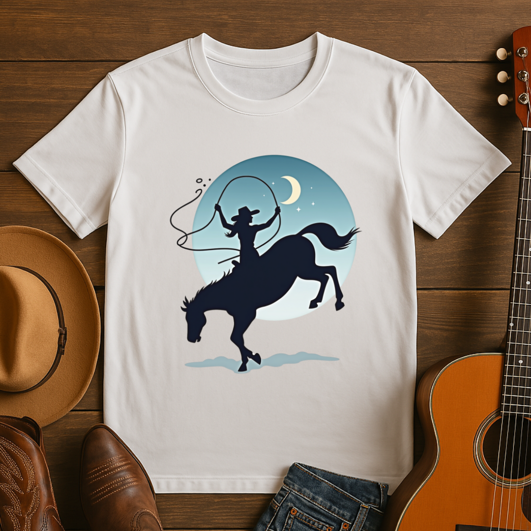 Cowgirl Lasso's the Moon T-Shirt