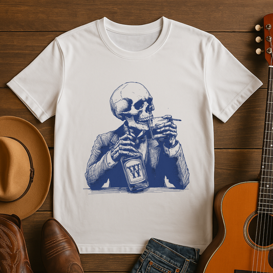 Skelton Drinking a Whiskey