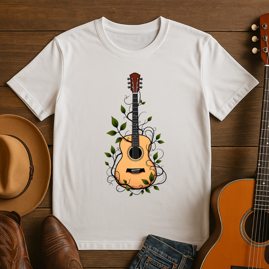 Acoustic Guitar with Vines T-Shirt