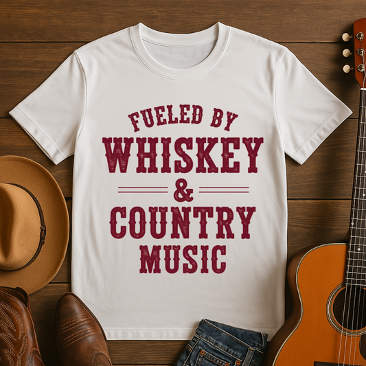 Fueled by Whiskey & Country Music T-Shirt