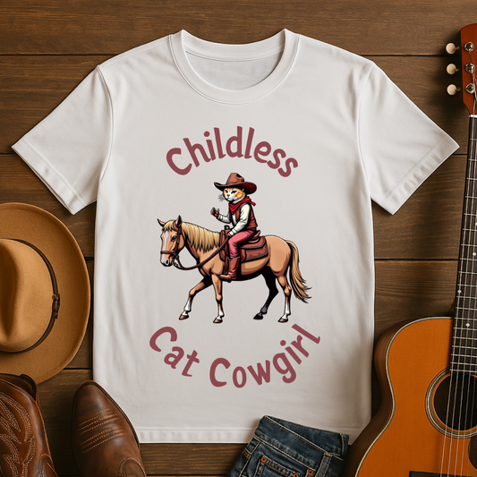 Childless Cat Cowgirl T-Shirt