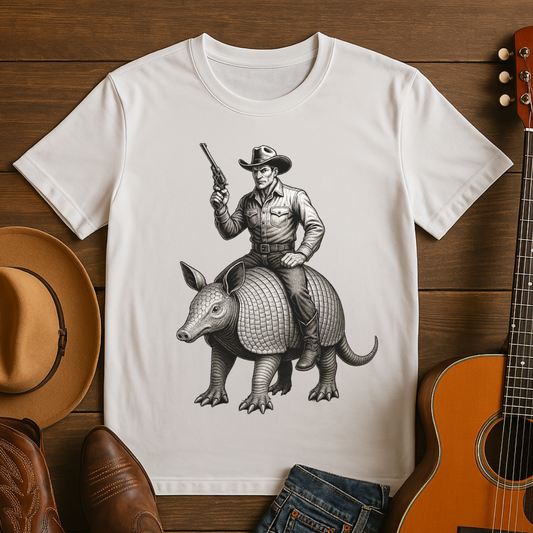 Cowboy Riding an Armadillo T-Shirt
