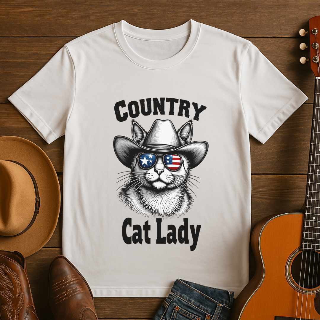 Country Cat Lady T-Shirt