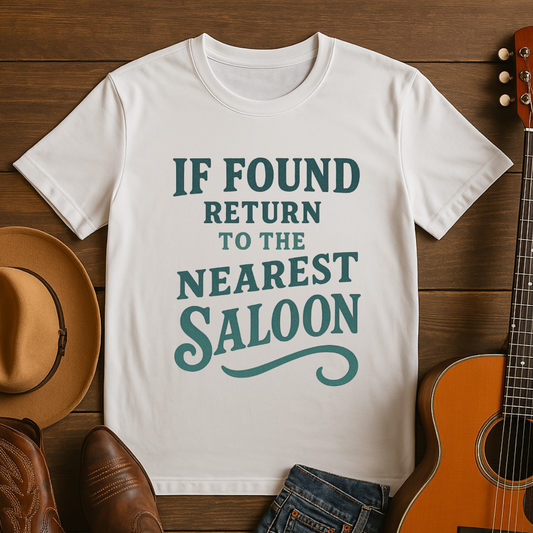If Found Return to the Nearest Saloon T-Shirt