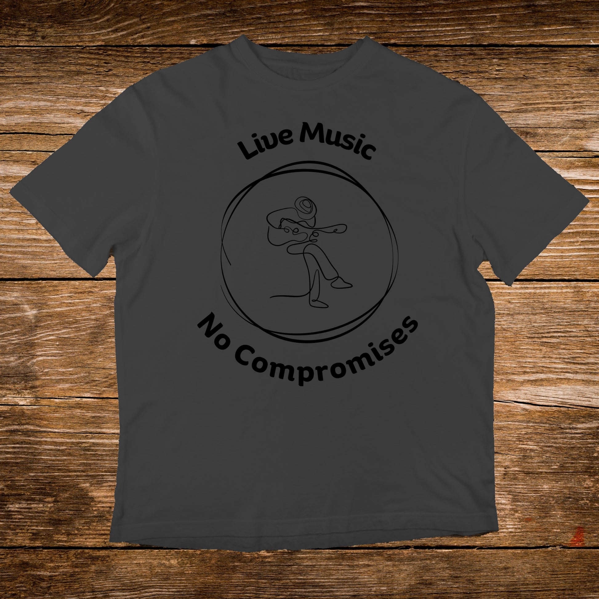 Live Music No Compromises Graphic T-Shirt